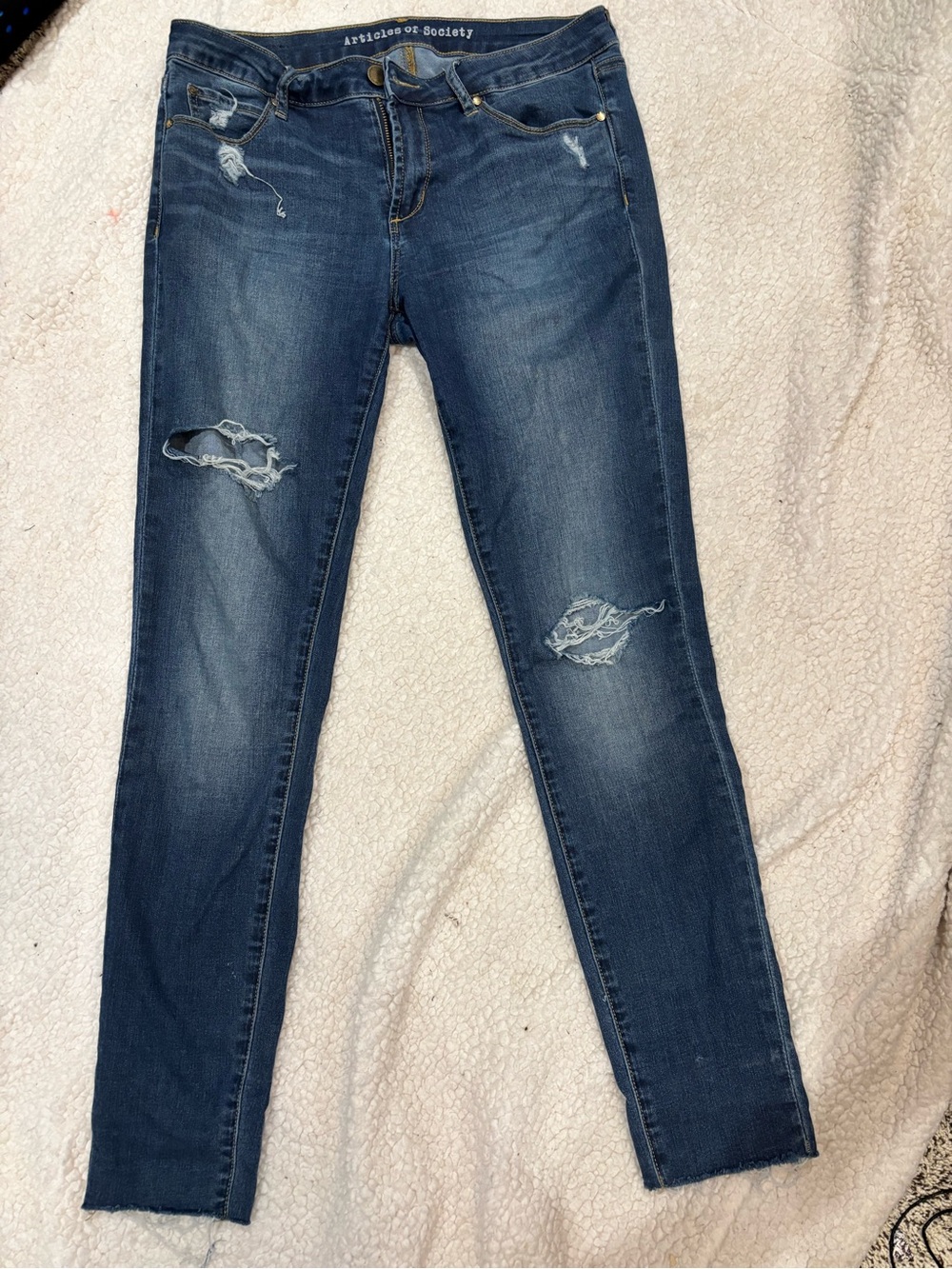 Articles Of Society Blue Ankle Jeans